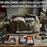 "Akıllı" Asker Malzemeleri Listesi
