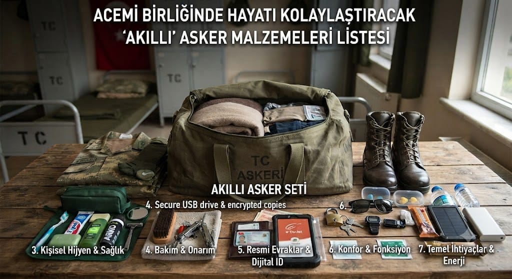 "Akıllı" Asker Malzemeleri Listesi