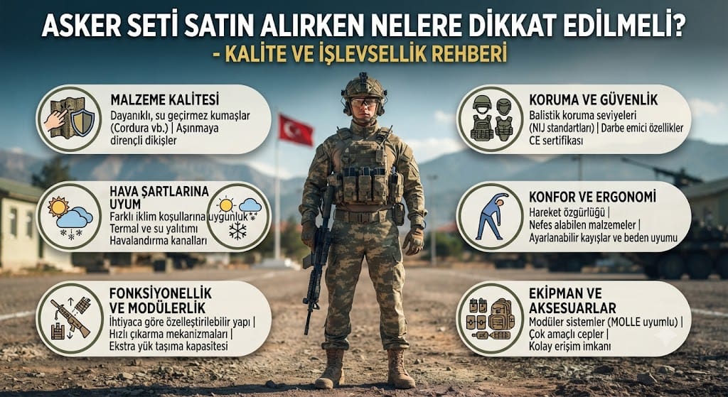 Asker Seti Satın Alırken Nelere Dikkat Edilmeli