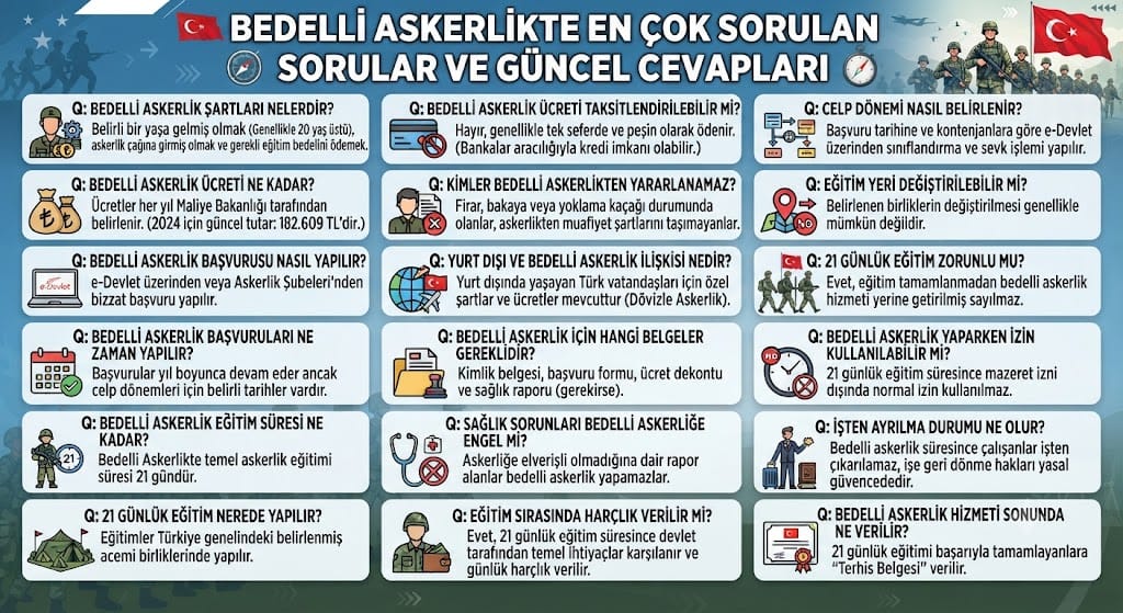 Bedelli Askerlikte En Çok Sorulan Sorular ve Güncel Cevapları
